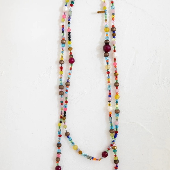 NATURAL LIFE Colorful Beaded Necklace - Picture 2 of 2